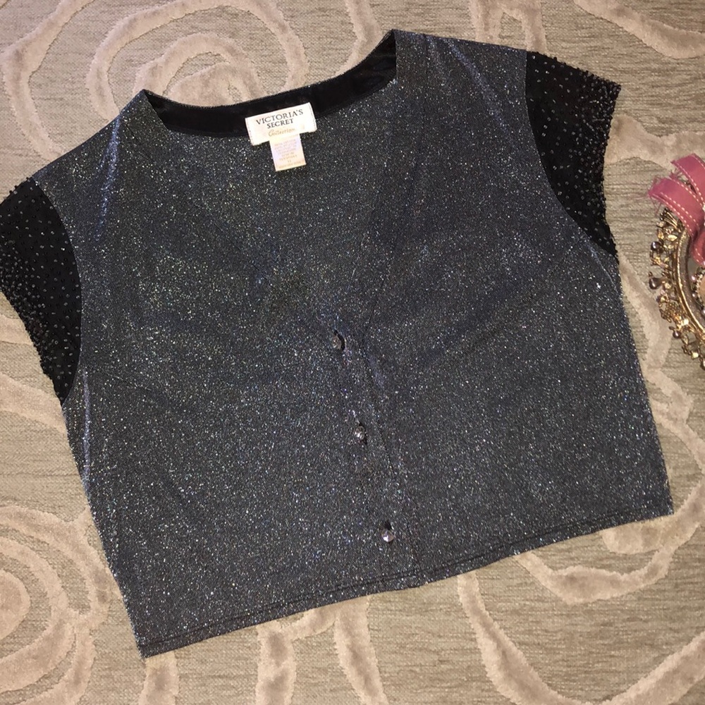 NWOT🌷VICTORIA’S SECRET🌷Black, silver bead metal